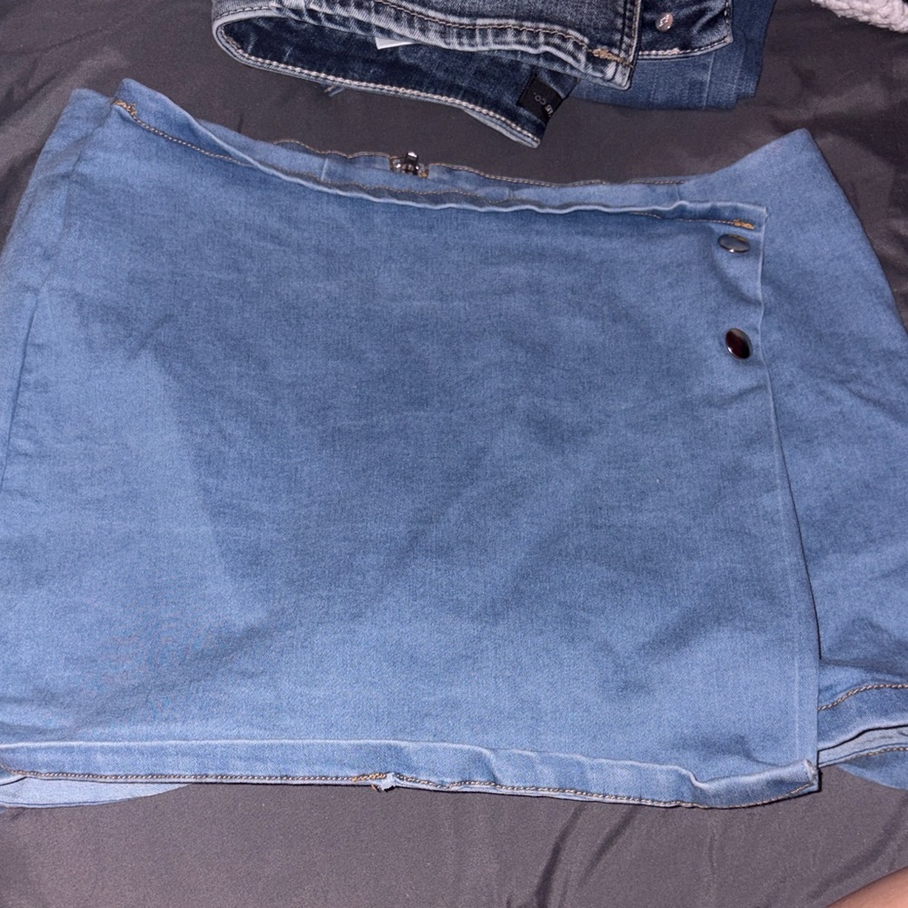 Denim Mini Skirt